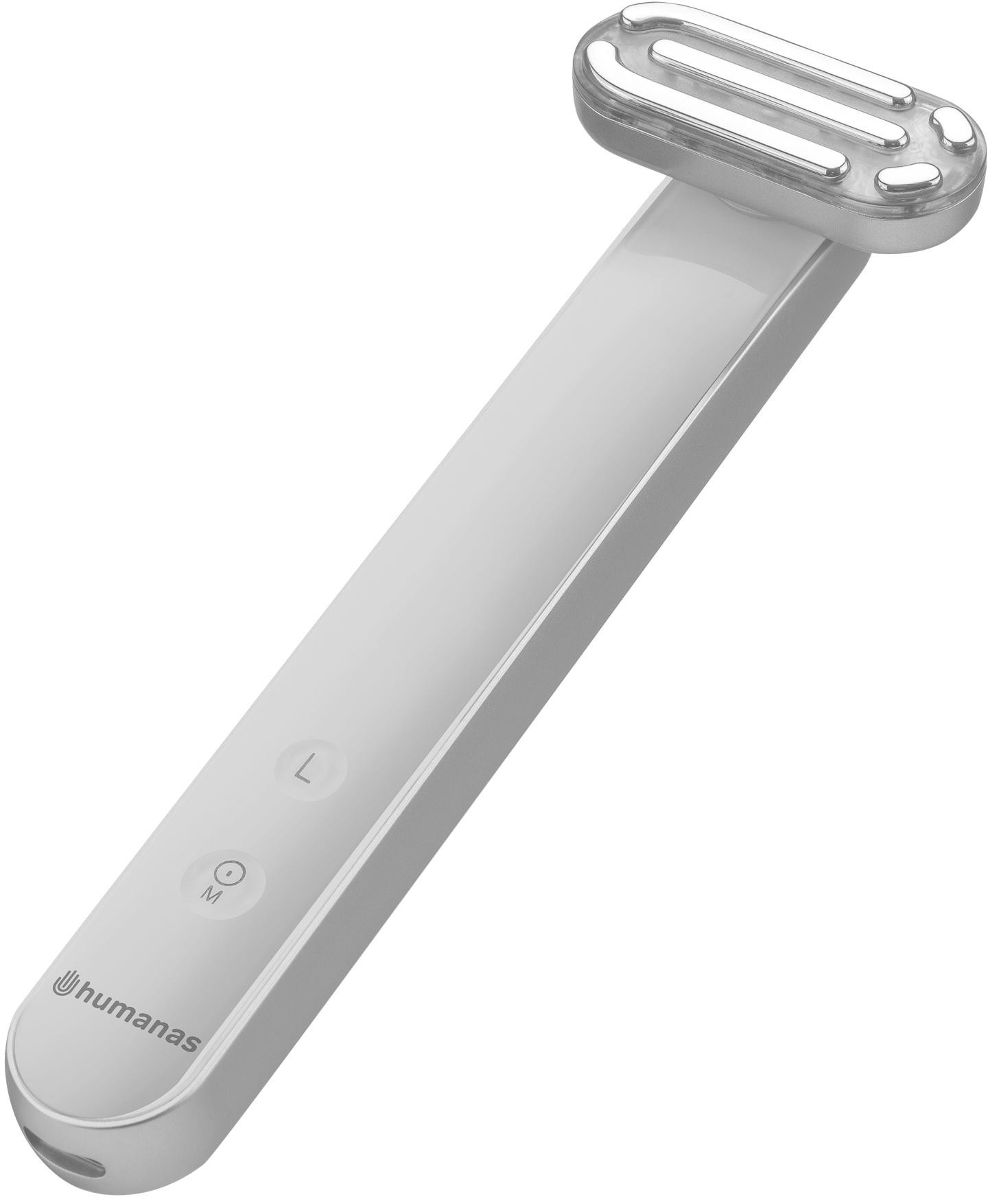 Sonický masážny prístroj na lifting tváre s EMS Humanas Aurora HS4151 – biely