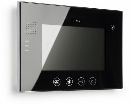 VIDOS M670B monitor wideodomofonu 7 cali kolorowy TFT analogowy głośnomówiący nano-glass VIDOS M670B monitor wideodomofonu 7 cali kolorowy TFT analogowy głośnomówiący nano-glass