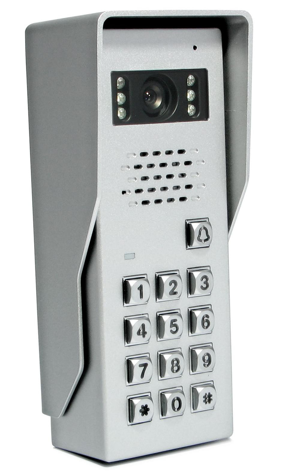 Panel zewnętrzny VIDOS S50D z szyfratorem, kamera kolor, 30 kodów PIN, aluminiowa obudowa z daszkiem Panel zewnętrzny VIDOS S50D z szyfratorem, kamera kolor, 30 kodów PIN, aluminiowa obudowa z daszkiem