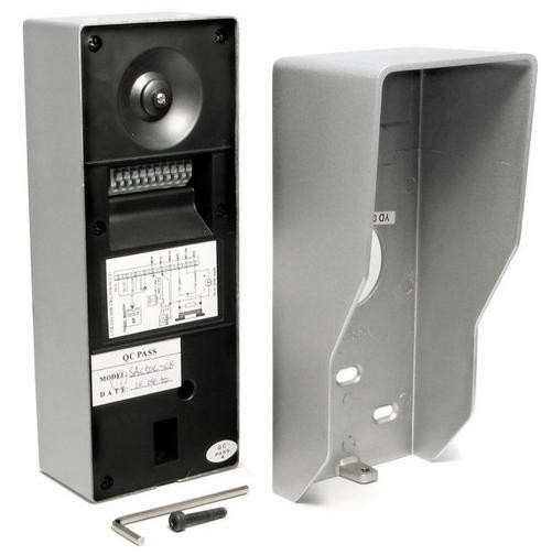 Panel zewnętrzny VIDOS S50D z szyfratorem, kamera kolor, 30 kodów PIN, aluminiowa obudowa z daszkiem Panel zewnętrzny VIDOS S50D z szyfratorem, kamera kolor, 30 kodów PIN, aluminiowa obudowa z daszkiem