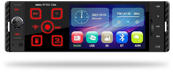 Radio per auto Xblitz RF350 con Telecamera di retromarcia