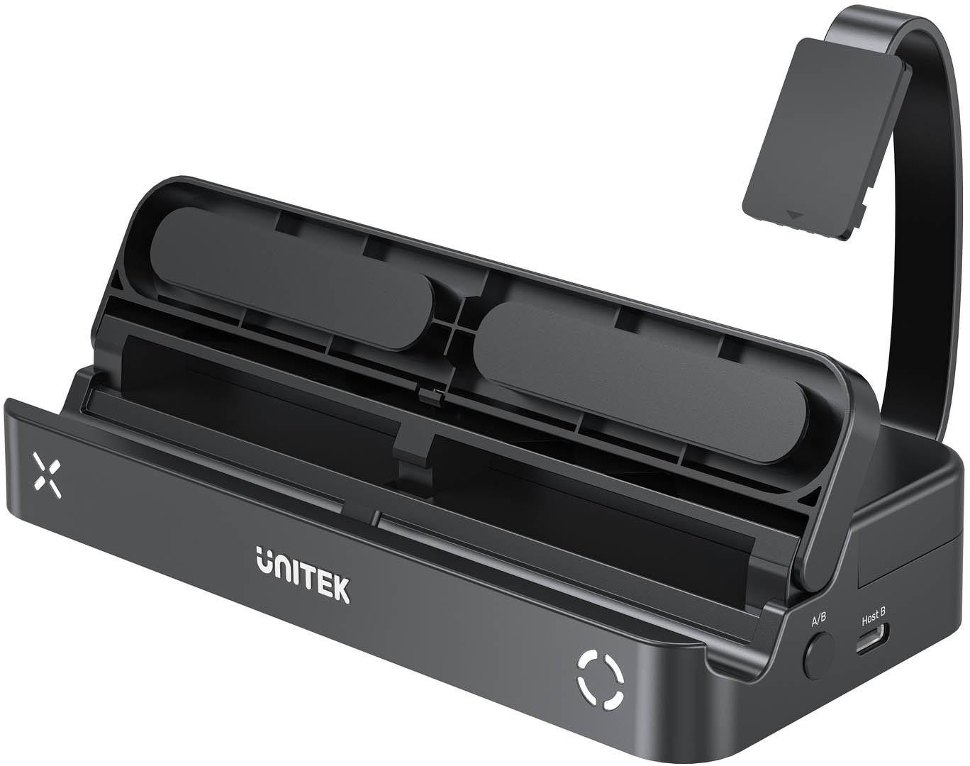 Unitek Docking station per Nintendo Switch, PD 100W, HDMI 4K, RJ-45, Lettore RFID / Controllo accessi schede