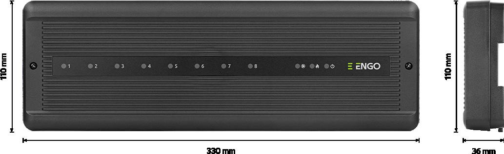 ENGO ECB8-230 listwa centralna ogrzewania podłogowego 8 stref, 230V, moduł pompy i kotła ENGO ECB8-230 listwa centralna ogrzewania podłogowego 8 stref, 230V, moduł pompy i kotła