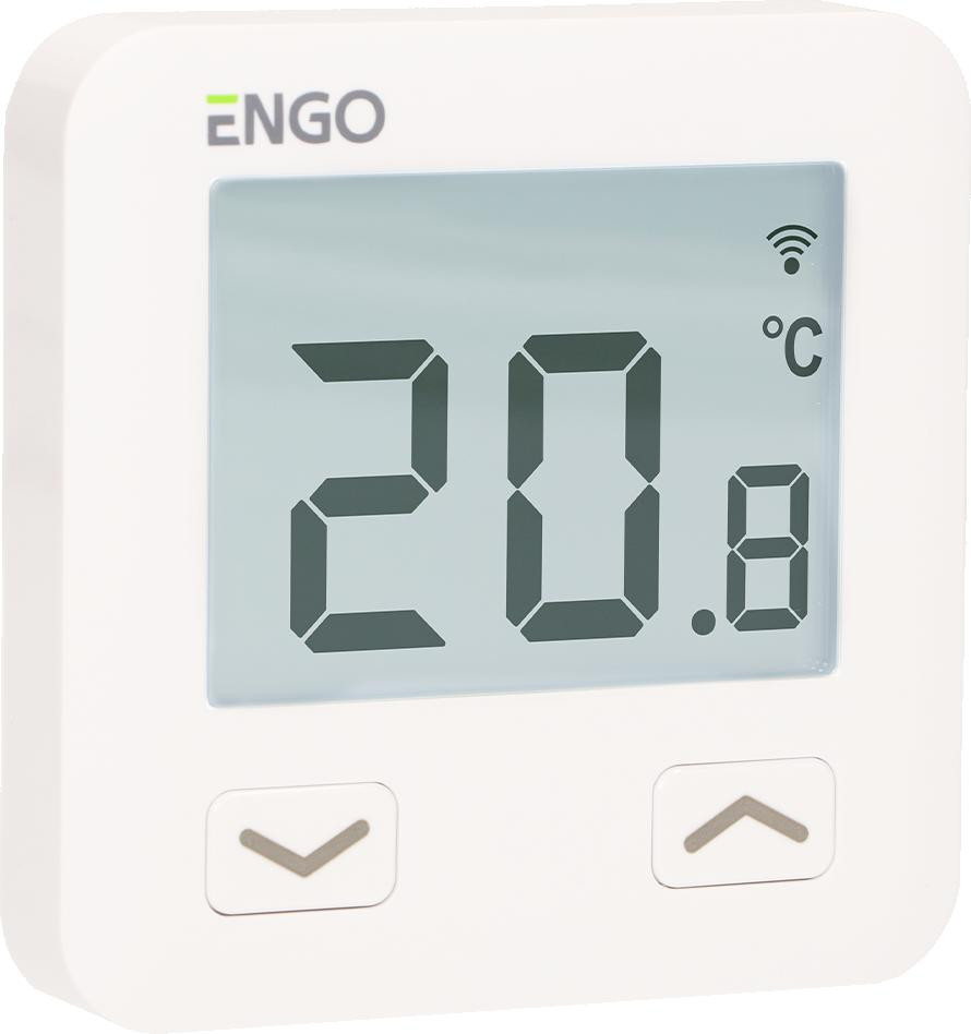 ENGO Controls E10-MBUSW regulator temperatury biały, podtynkowy, MODBUS RS-485, Wi-Fi, 230V ENGO Controls E10-MBUSW regulator temperatury biały, podtynkowy, MODBUS RS-485, Wi-Fi, 230V