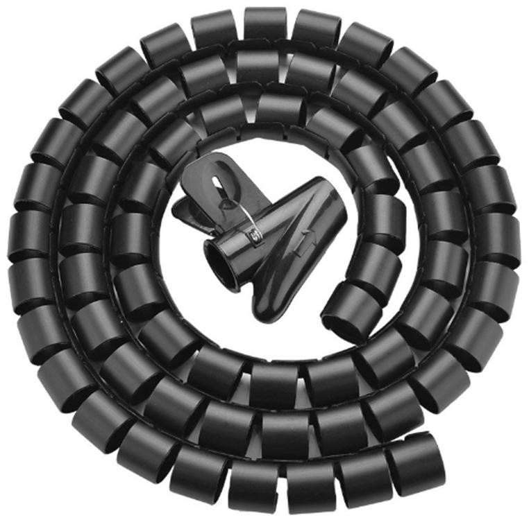 Organizer  per cavi  Unitek spiralny organizer na Cavi, 50 metrow, 22 mm mediocy, nero
