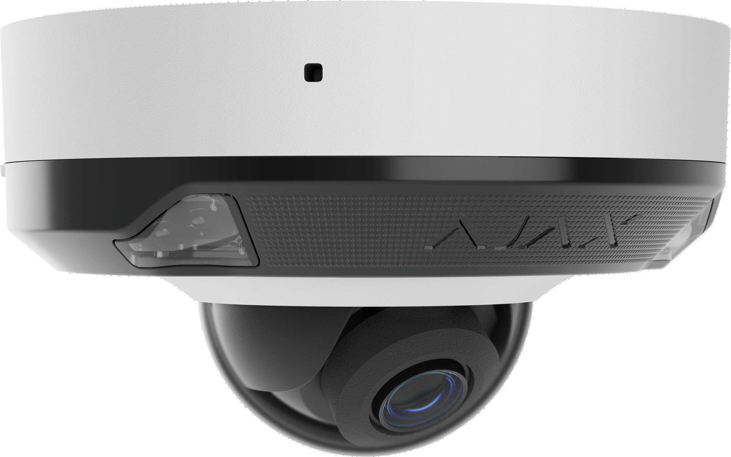 Ajax DomeCam Mini 5MP 2.8mm biały kamera IP AI kopułka szklana PoE microSD NVR NDAA Ajax DomeCam Mini 5MP 2.8mm biały kamera IP AI kopułka szklana PoE microSD NVR NDAA