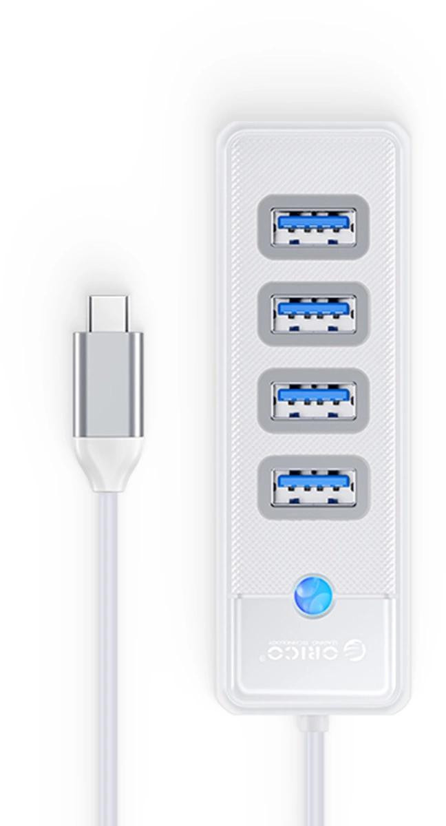 Hub USB Orico USB-C 4x USB-A 3.1 bianco