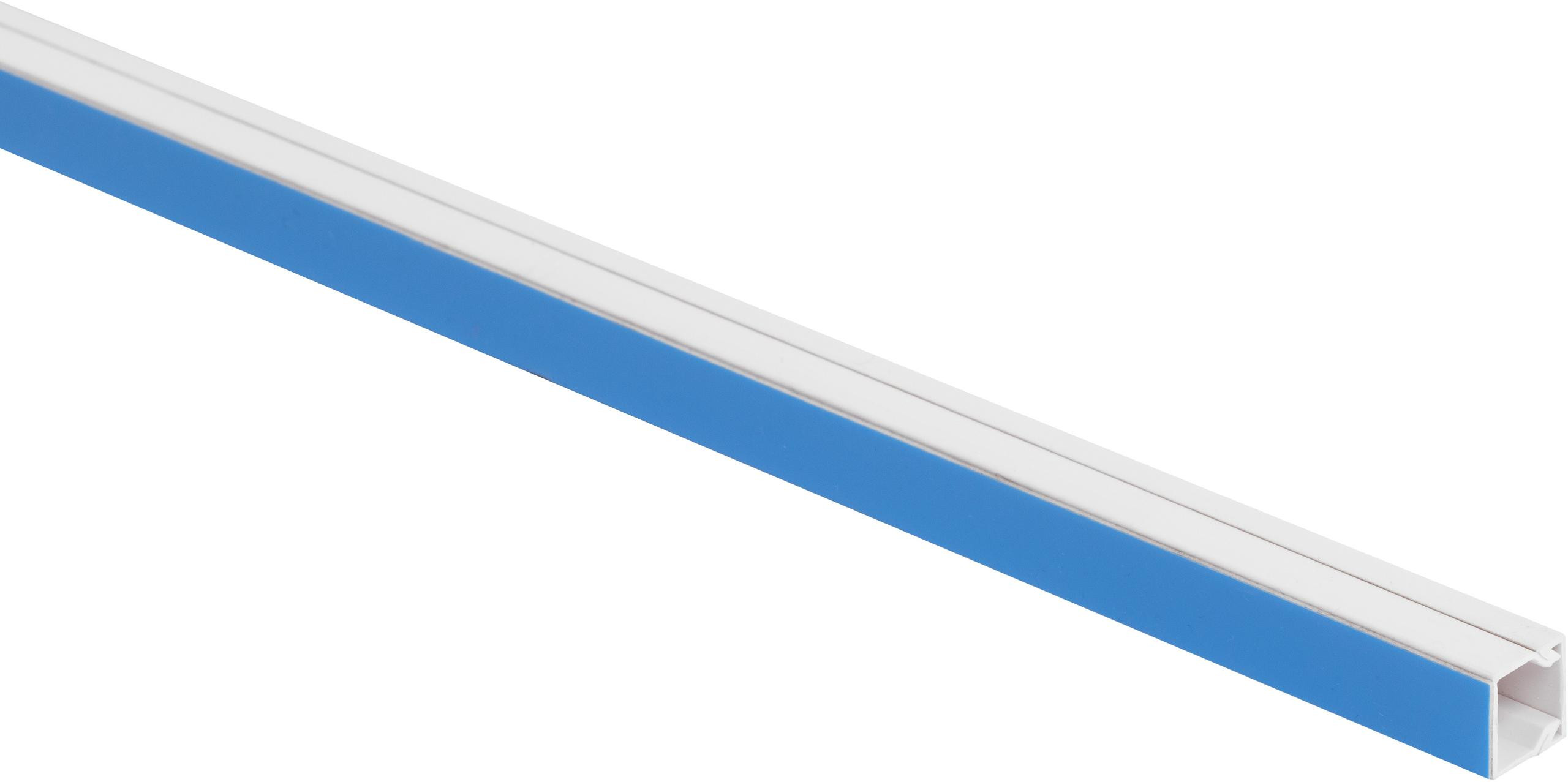 Canalina passacavi in PVC per impianti elettrici con Nastro isolante / Striscia Kit. bianco TLS 14x14 2m (Confezione pacco  10 pz .)