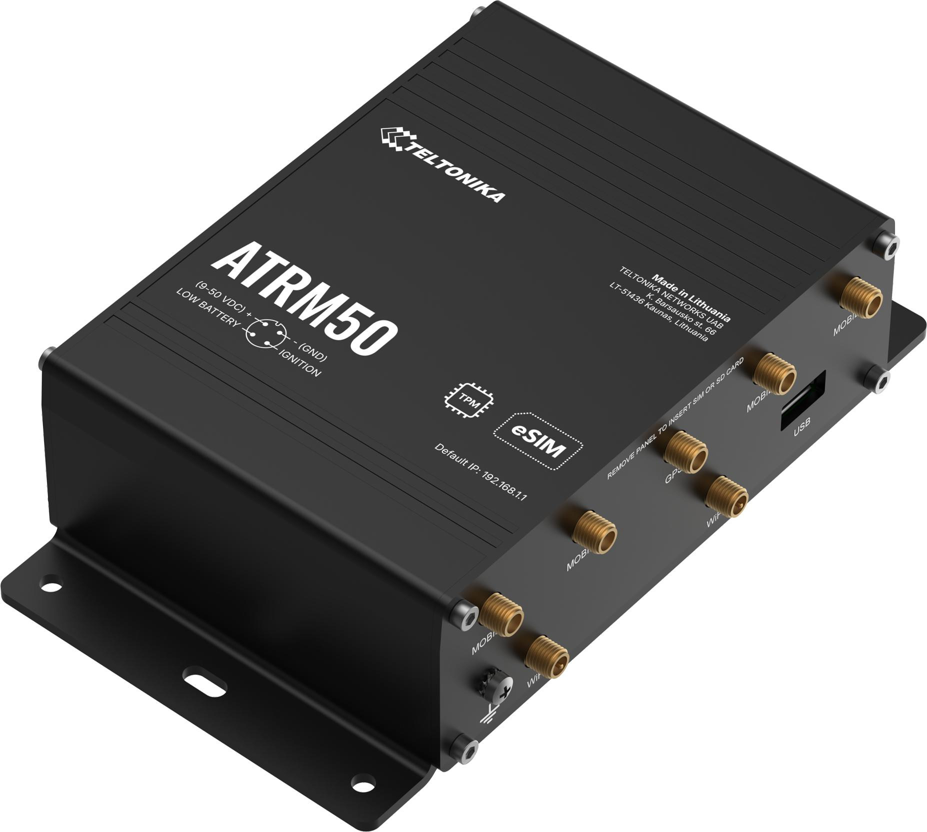 Teltonika ATRM50 router przemysłowy 5G transport kolejowy EN 50155 Dual-SIM eSIM M12 RutOS ATRM50100000 Teltonika ATRM50 router przemysłowy 5G transport kolejowy EN 50155 Dual-SIM eSIM M12 RutOS ATRM50100000
