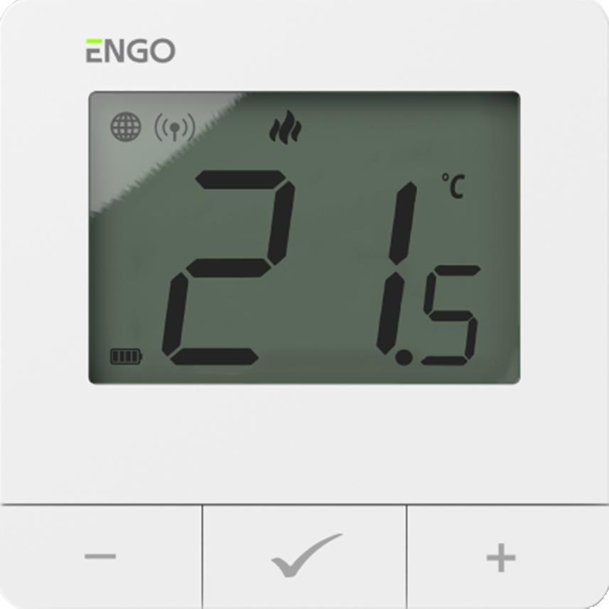 ENGO inteligentny zestaw ogrzewania: termostat E25-BATW, głowica ETRV-M30, gniazdko EPlug WiFi ENGO inteligentny zestaw ogrzewania: termostat E25-BATW, głowica ETRV-M30, gniazdko EPlug WiFi