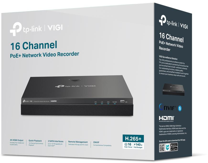 фото Сетевой видеорегистратор (NVR) TP-Link Vigi NVR2016H-16MP 3