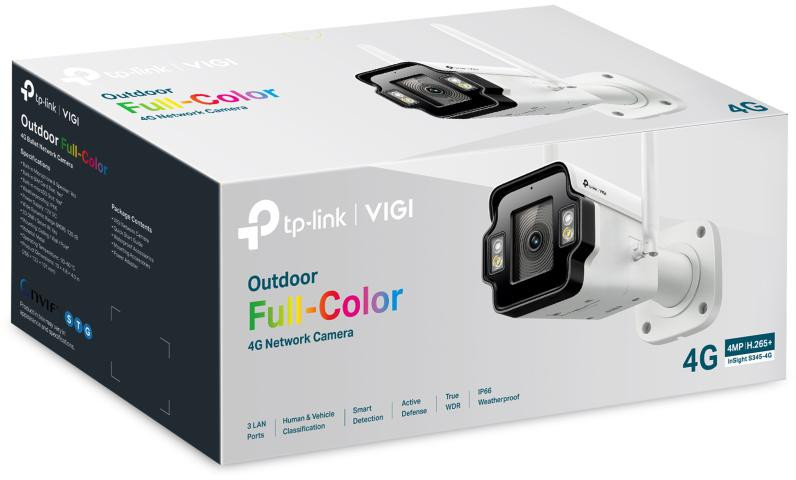 TP-Link VIGI InSight S345-4G kamera IP 4G LTE 4MP FullColor 4mm IP66 3x LAN TP-Link VIGI InSight S345-4G kamera IP 4G LTE 4MP FullColor 4mm IP66 3x LAN