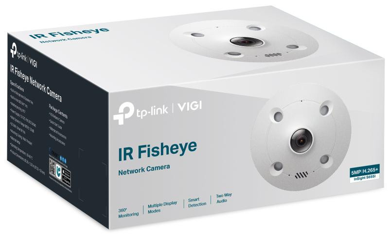 TP-Link InSight S655I kamera rybie oko 5 Mpx fisheye 180 stopni IP67 IK10 IR 30 m detekcja AI TP-Link InSight S655I kamera rybie oko 5 Mpx fisheye 180 stopni IP67 IK10 IR 30 m detekcja AI