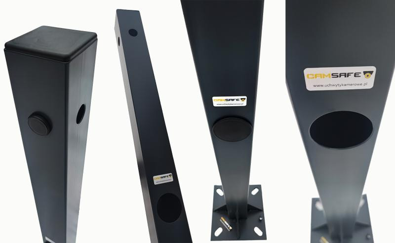 Camsafe CS-MK6 słup 6 m monitoring CCTV maszt kamera kwadratowy stalowy galwanizowany Camsafe CS-MK6 słup 6 m monitoring CCTV maszt kamera kwadratowy stalowy galwanizowany