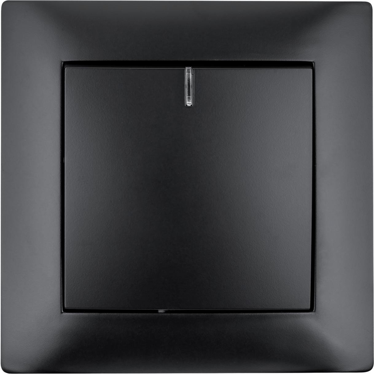 Interruttore 1 polo 10AX con con retroilluminazione VCX WESA LC 03C nero