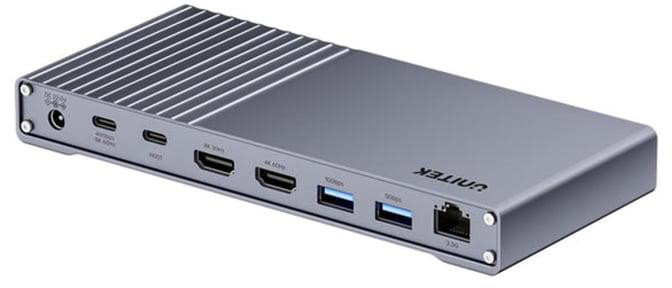 Unitek Potrojna Docking station USB4 40Gb/s,Alimentatore 120W