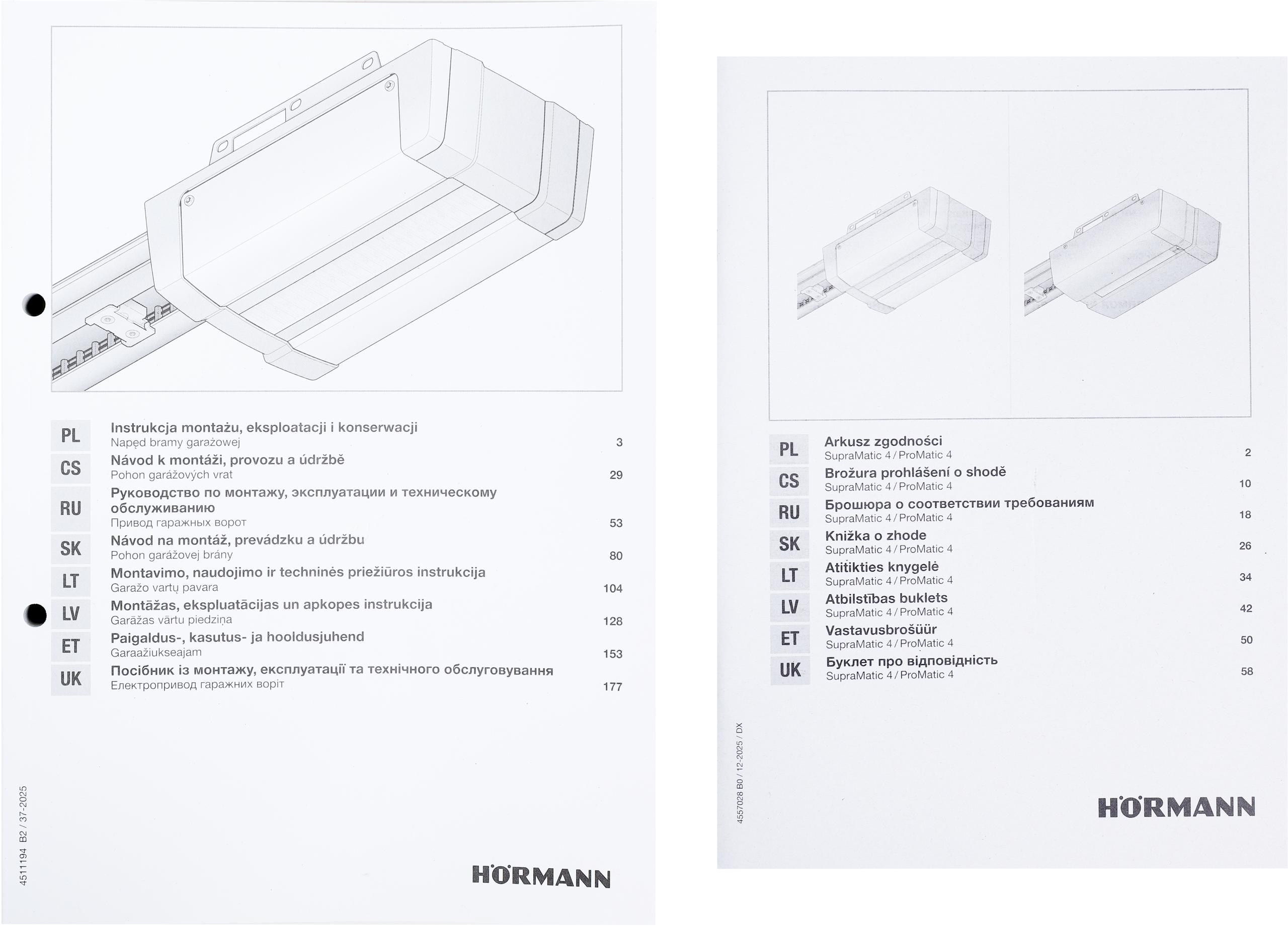 Napęd/siłownik Hormann ProMatic E4 868MHz BiSecure