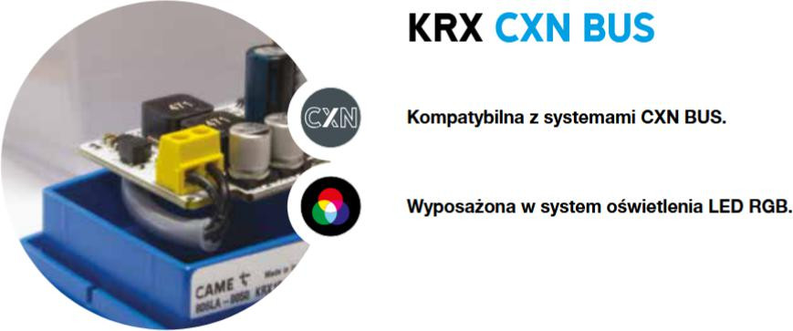 Lampa ostrzegawcza CAME KRX1B1RW BUS/RGB BIAŁA/wielokolorowa (806LA-0050)