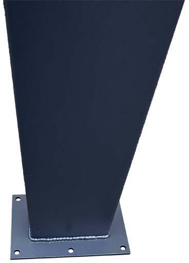 Słupek domofonowy CamSafe CS-DO1 60×120, wysokość 1,6 m, daszek i podstawa, profil aluminiowy pod panel Słupek domofonowy CamSafe CS-DO1 60×120, wysokość 1,6 m, daszek i podstawa, profil aluminiowy pod panel