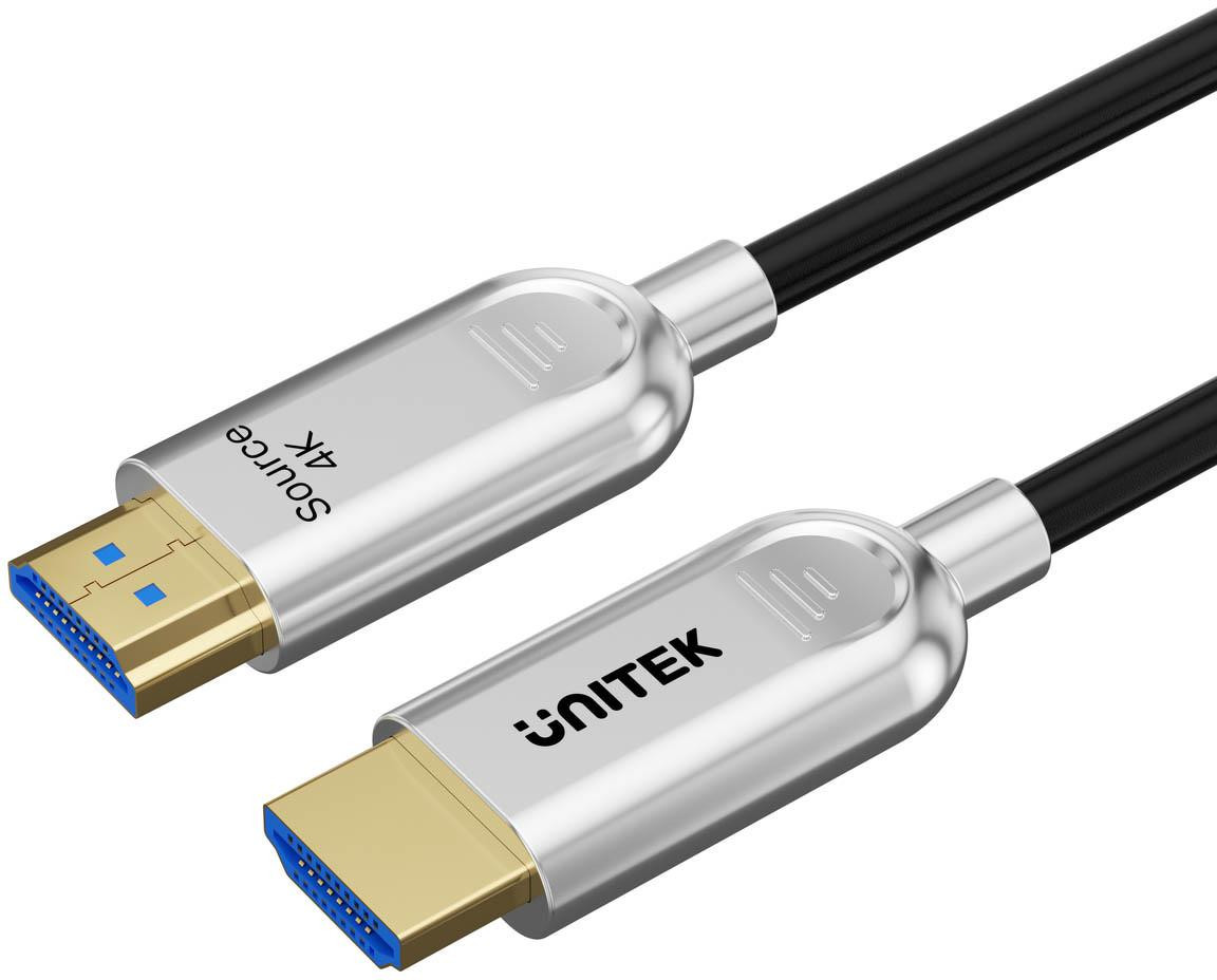 Cavo HDMI High-Speed Unitek ottico 2.0 AOC 4K 60Hz 80m