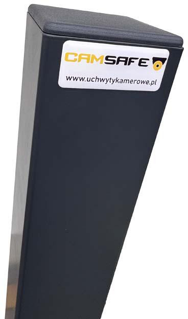 Słupek montażowy Camsafe CS-LPR2 80×80, wysokość 2 m, do kamer LPR i ANPR, stalowy Słupek montażowy Camsafe CS-LPR2 80×80, wysokość 2 m, do kamer LPR i ANPR, stalowy