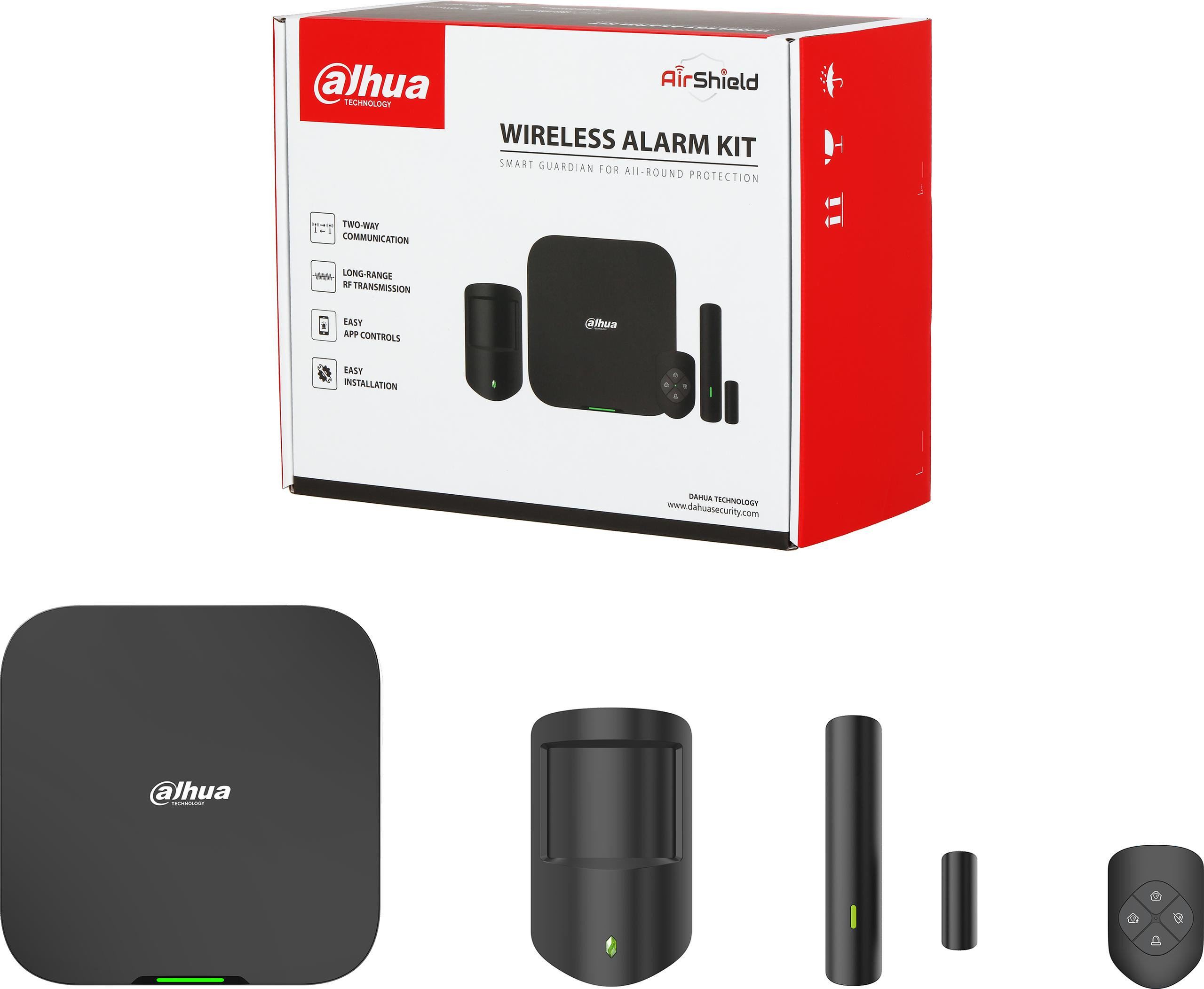 Kit completo di allarme Dahua ART-ARC3800H-03-W2(868)-B