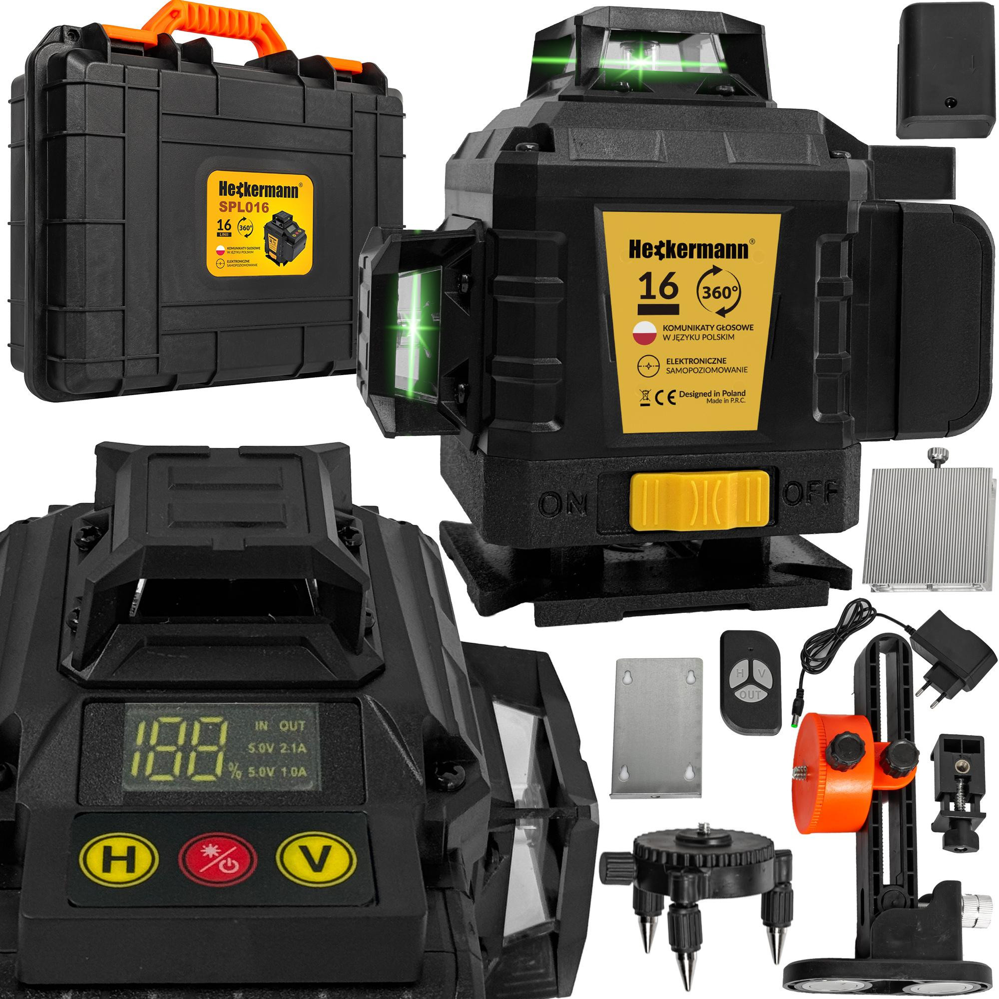 Poziomica laserowa Heckermann 16 di linea SPL016