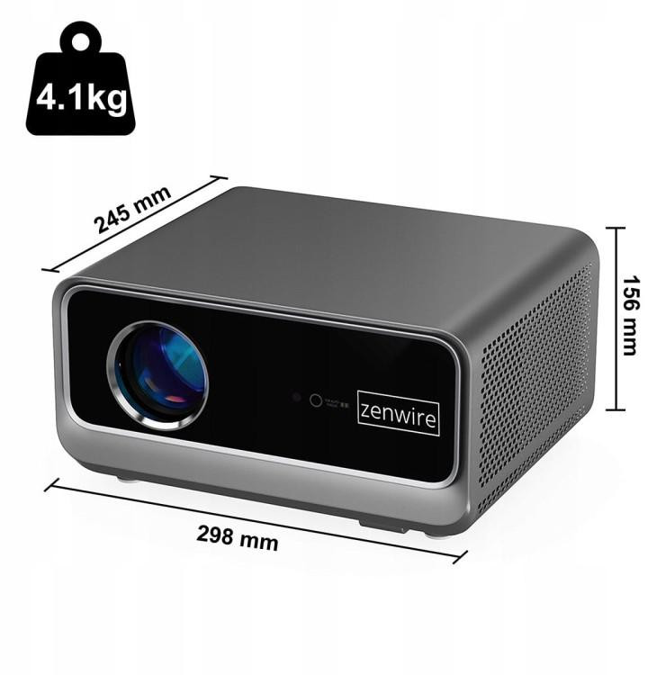 Zenwire G60 projektor Android TV 14 FullHD 4K WiFi 6 1300 ANSI lm AutoFocus AutoKeystone Bluetooth 5.2 Zenwire G60 projektor Android TV 14 FullHD 4K WiFi 6 1300 ANSI lm AutoFocus AutoKeystone Bluetooth 5.2