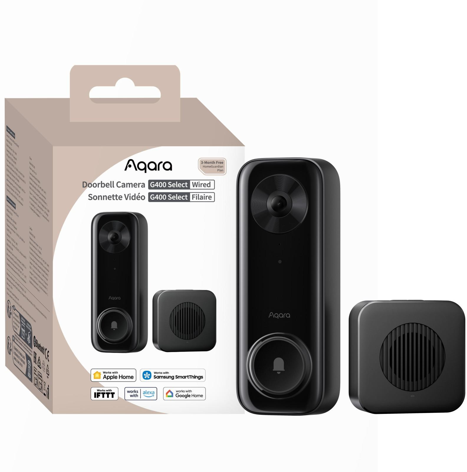Aqara Doorbell Camera G400 wideodomofon 2K HomeKit Secure Video PoE WiFi 6 IP65 Aqara Doorbell Camera G400 wideodomofon 2K HomeKit Secure Video PoE WiFi 6 IP65
