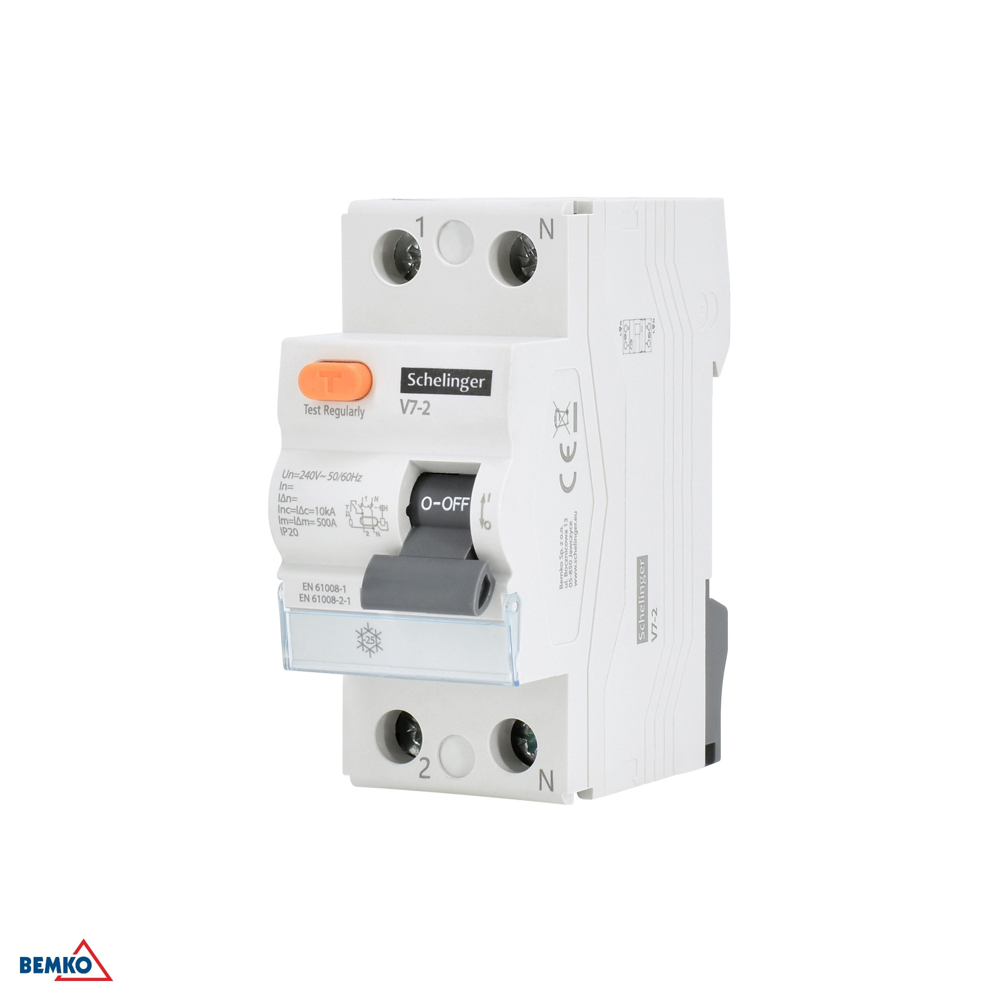 Interruttore differenziale salvavita DIN AC 2P 40A 30mA SCHELINGER