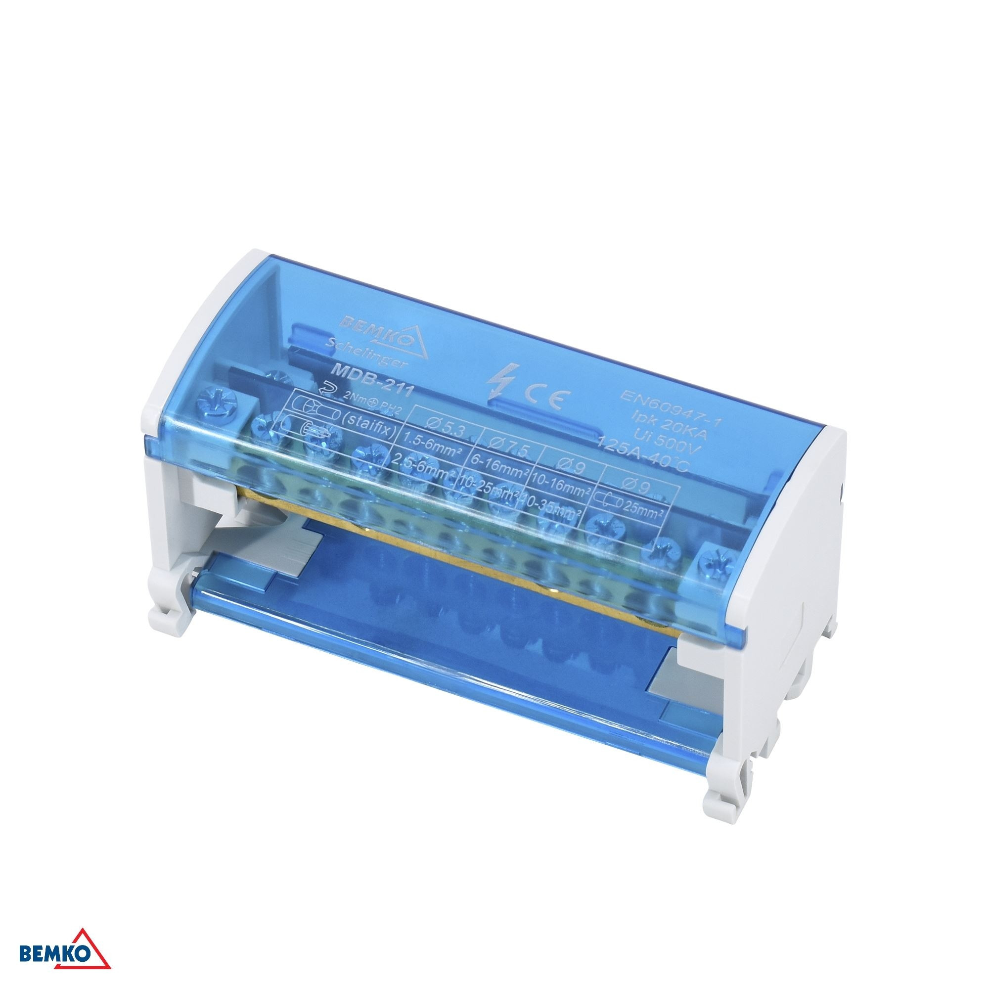 Blok di distribuzione 22 MORSETTOI 2x11 (7x5.3mm + 2x7.5mm + 2x9mm)