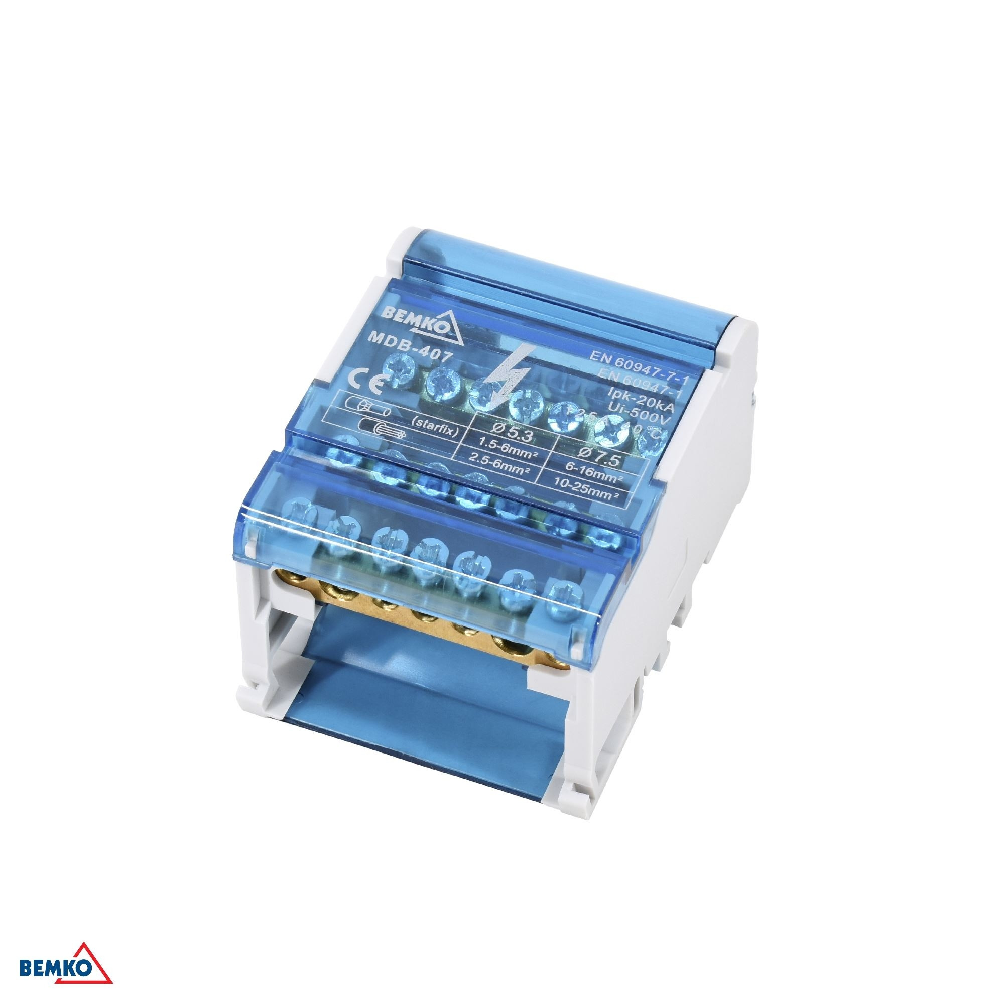 Blok di distribuzione 28 morsettoow 4x7 (5x5.3mm + 2x7.5mm)