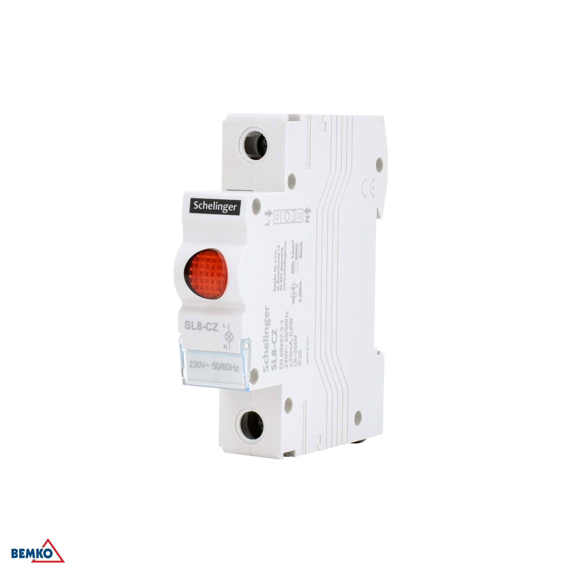 Lampada di segnalazione LED SL8 rossa SCHELINGER