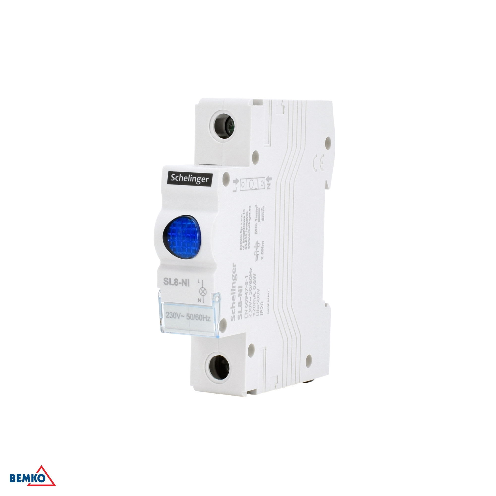 Lampada di segnalazione LED SL8 blu SCHELINGER