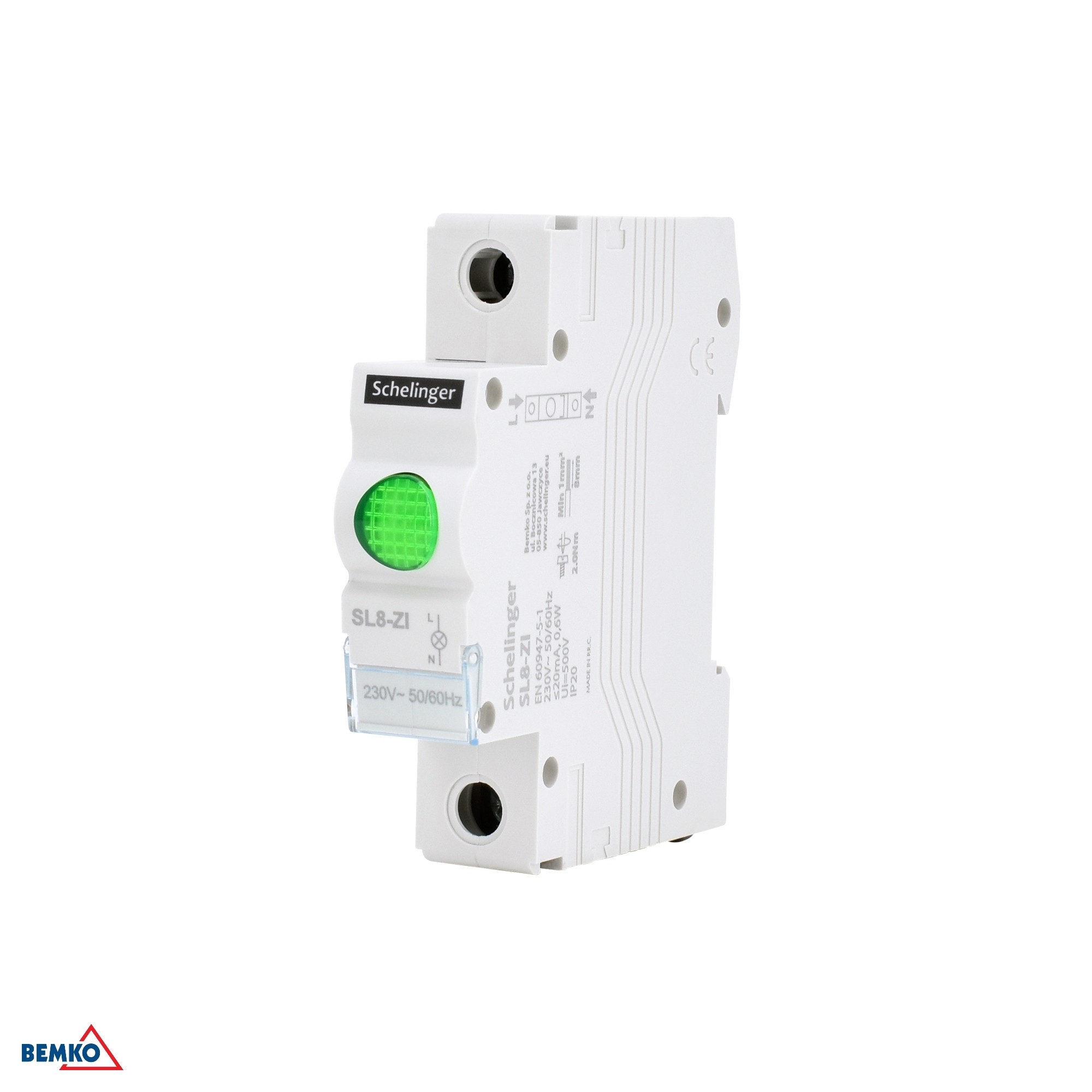 Lampada di segnalazione LED SL8 verde SCHELINGER