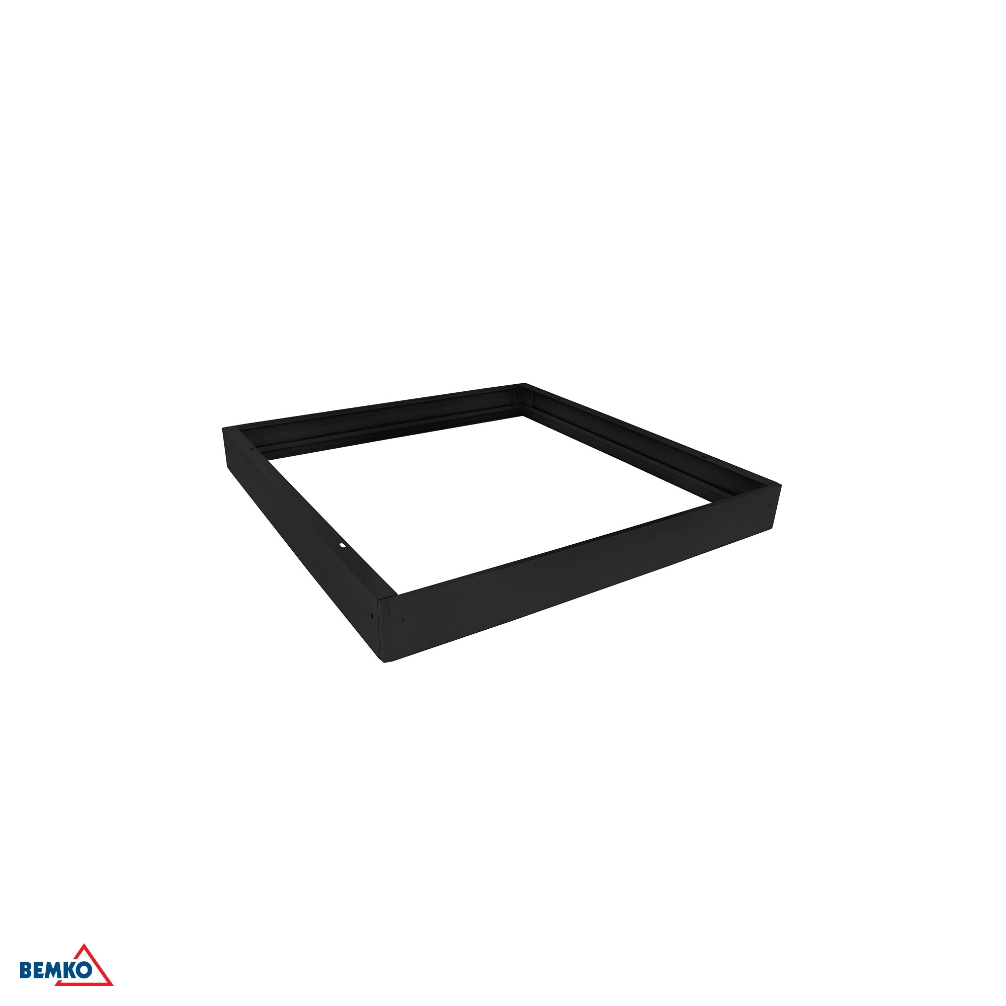 Placca / Cornice di finitura di montaggio per del pannello LED 60x60 nera ECO