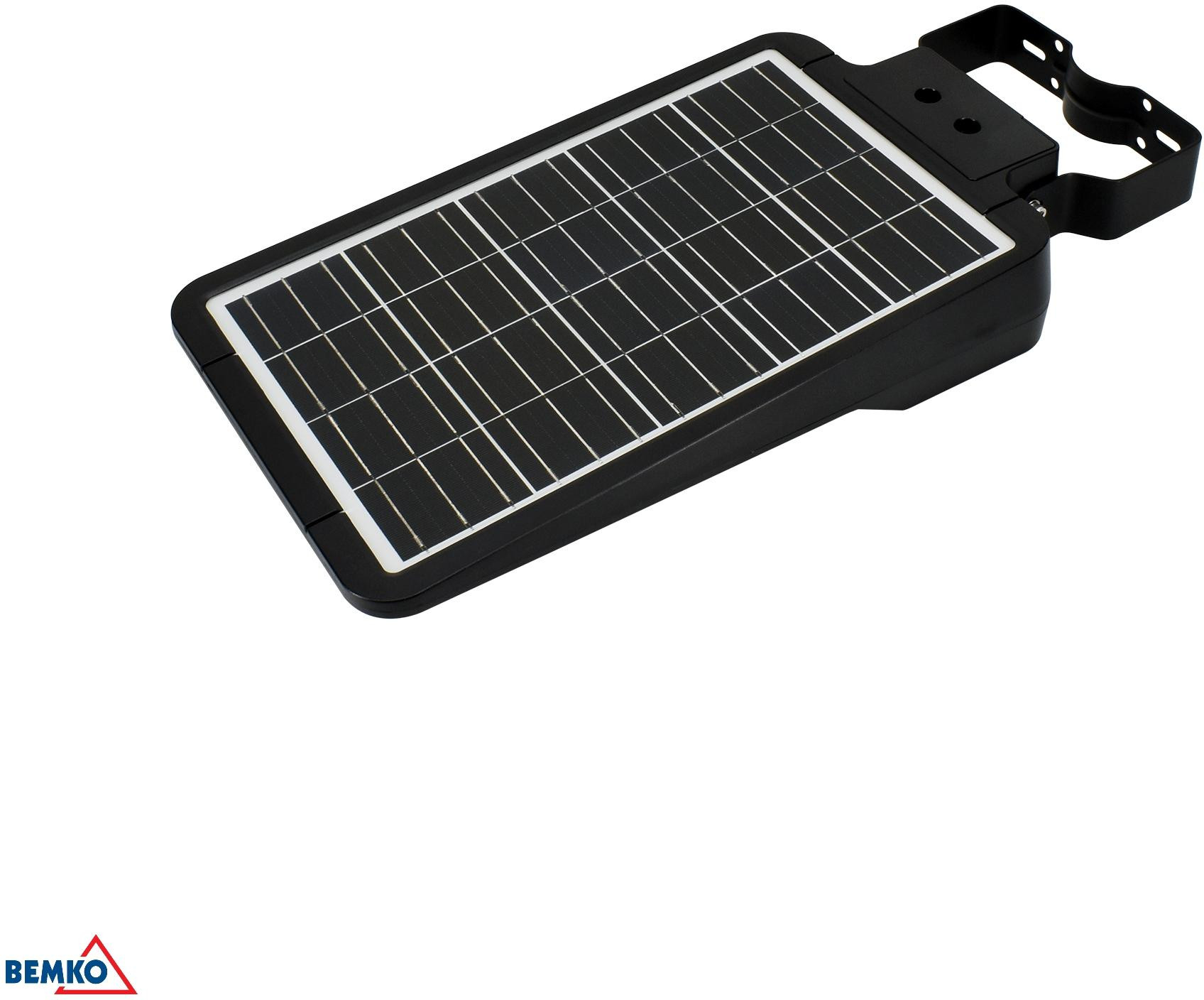 Solarna lampa uliczna LED BEMKO SOLGER 20W 3000lm 3/4/6K IP65 czarna z czujnikiem ruchu Solarna lampa uliczna LED BEMKO SOLGER 20W 3000lm 3/4/6K IP65 czarna z czujnikiem ruchu