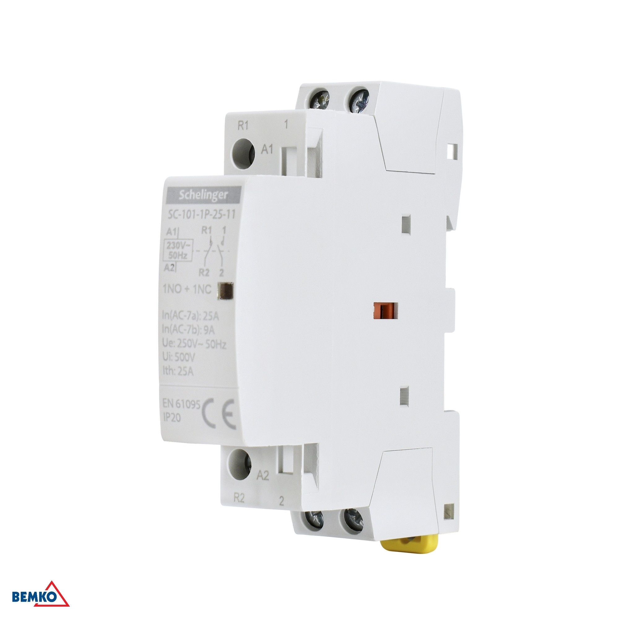 Contattore moduloare SC101 1P 25A TYP 11 (1NO + 1NC) SCHELINGER
