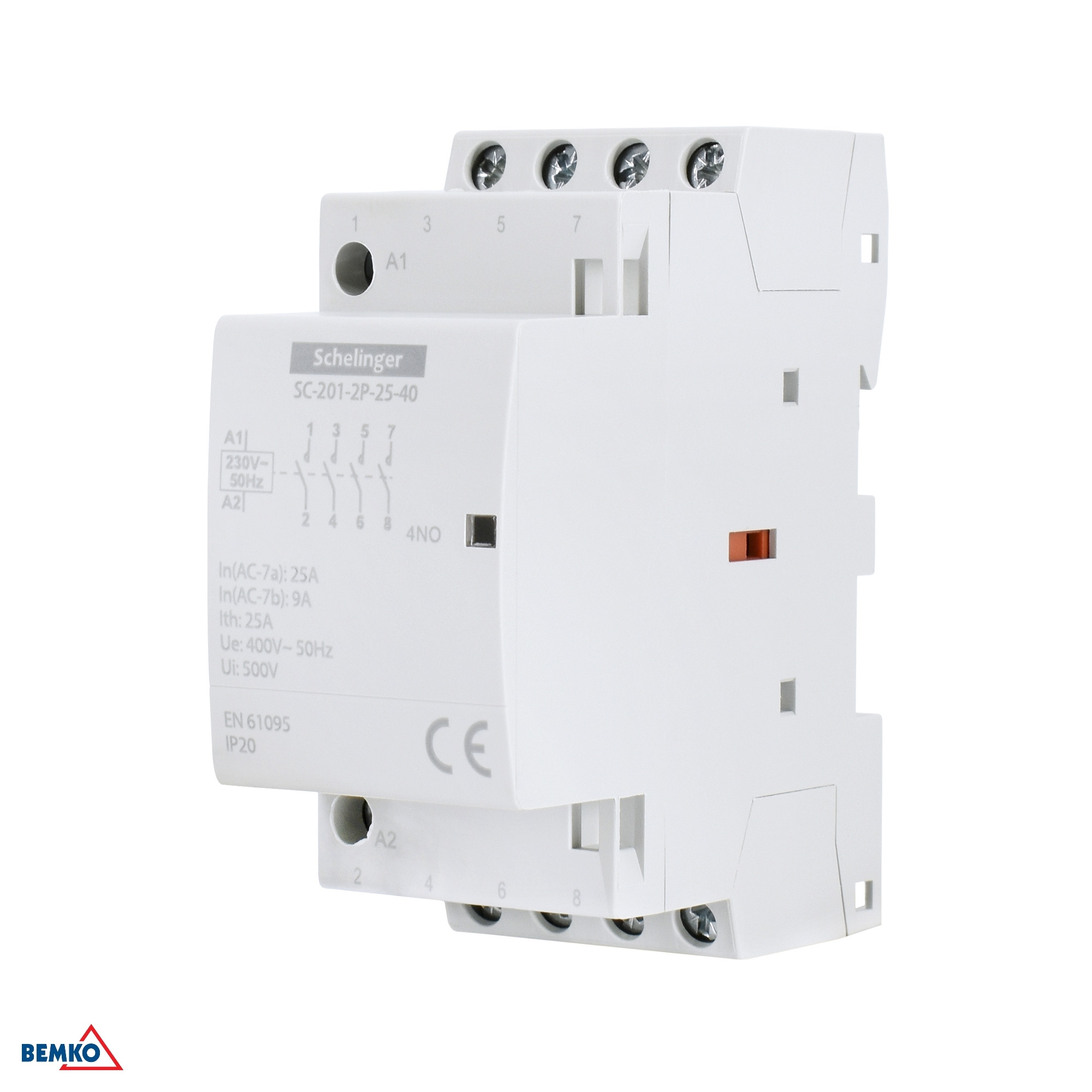 Contattore moduloare SC201 2P 25A TYP 04 (0NO + 4NC) SCHELINGER