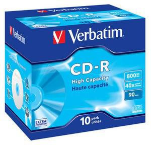 scheda CD-R Verbatim CD-R 800MB 40x ( 10 pz )
