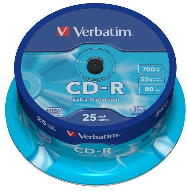 Piastra CD-R Verbatim Extra Protection ( 25 pz )