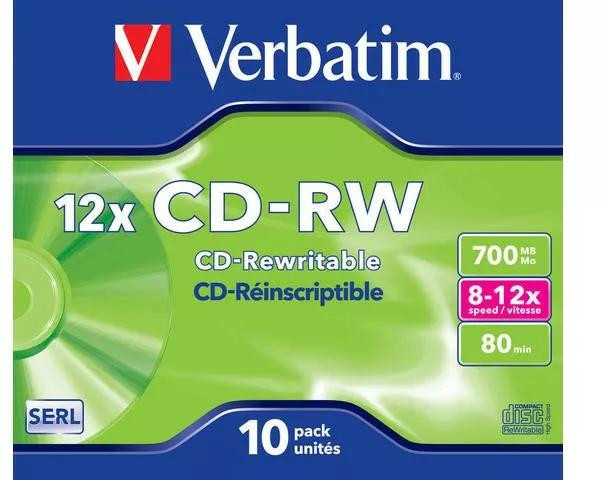 scheda CD-RW Verbatim Jewel Case ( 10 pz )