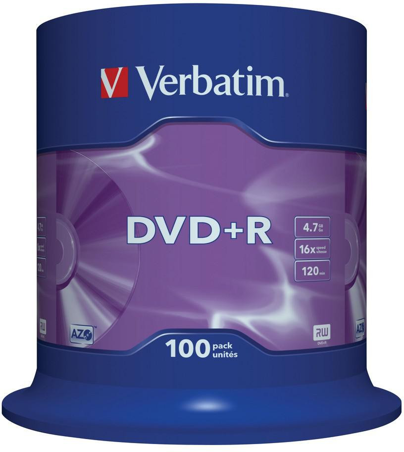 scheda DVD+R Verbatim AZO ( 100 pz )