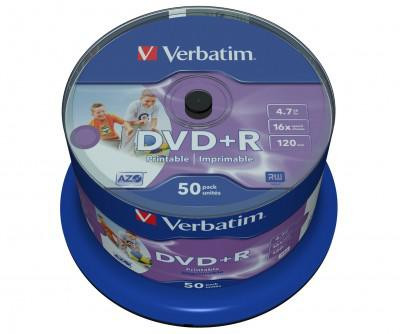 scheda DVD+R Verbatim AZO Printable ( 50 pz )