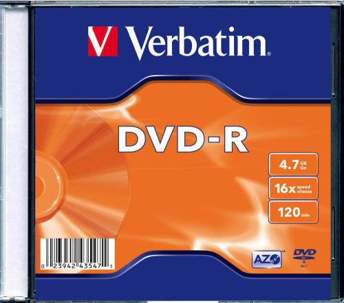 scheda DVD-R Verbatim AZO Slim ( 1 pz )