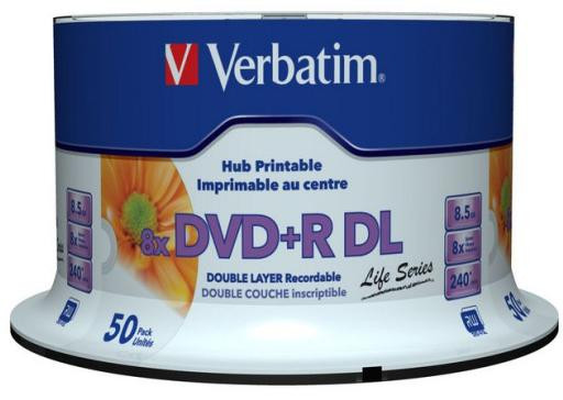 scheda DVD+R DL Verbatim Inkjet Printable ( 50 pz )