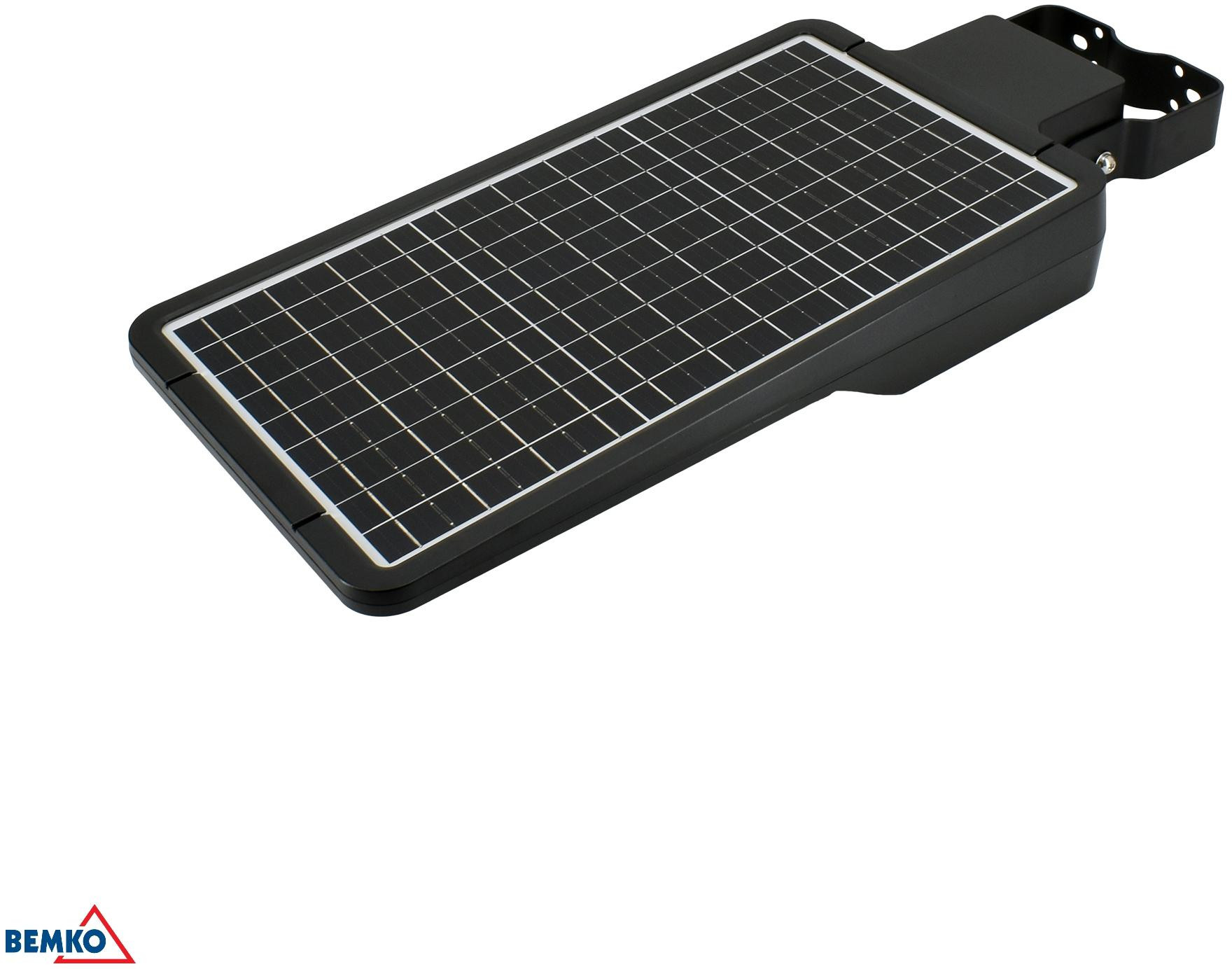 Bemko SOLGER 40W 6000lm solarna oprawa uliczna LED CCT 3000 4000 6000K IP65 PIR czarna pilotR Bemko SOLGER 40W 6000lm solarna oprawa uliczna LED CCT 3000 4000 6000K IP65 PIR czarna pilotR