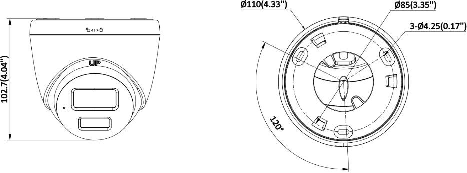 фото IP-камера видеонаблюдения Hikvision DS-2CD1367G3-LIU (2.8mm) 3