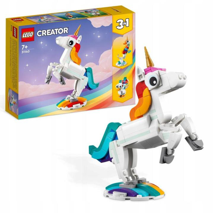 Set costruzioni LEGO Creator 3 in 1 31140 - Unicorno magico
