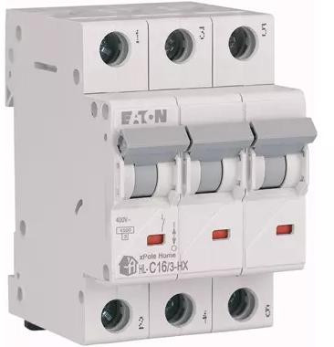 EATON Interruttore magnetotermico DIN C 16A 3P 3M 6KA HN-C16/3